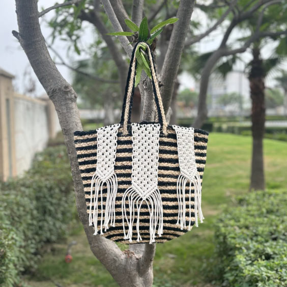 Jute Macramé Bag