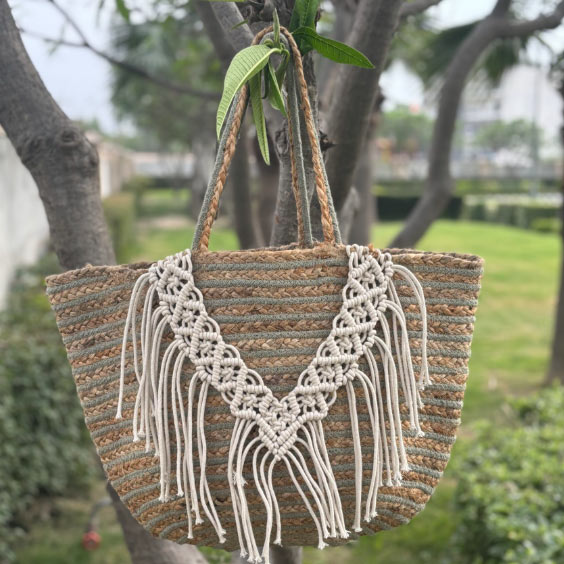 Jute Macramé Bag