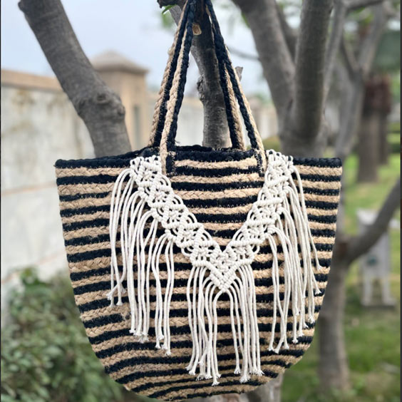 Jute Macramé Bag